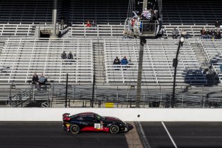 #50 Aston Martin Vantage GT4 of Ross Chouest, Chouest Povoledo Racing, GT America Powered by AWS, GT4, SRO America, Indianapolis Motor Speedway, Indianapolis, Indiana, Oct 2022.
 | Brian Cleary/SRO