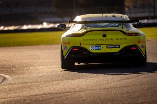 #55 Aston Martin Vantage GT4 of Moisey Uretsky, Accelerating Performance, GT America Powered by AWS, GT4, SRO America, Indianapolis Motor Speedway, Indianapolis, Indiana, Oct 2022.
 | Regis Lefebure/SRO    
