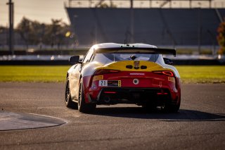 #21 Toyota GR Supra GT4 of Nick Shanny, Accelerating Performance, GT America Powered by AWS, GT4, SRO America, Indianapolis Motor Speedway, Indianapolis, Indiana, Oct 2022.
 | Regis Lefebure/SRO    