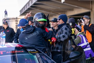 #50 Aston Martin Vantage GT4 of Ross Chouest, Chouest Povoledo Racing, GT America Powered by AWS, GT4, SRO America, Indianapolis Motor Speedway, Indianapolis, Indiana, Oct 2022.
 | Regis Lefebure/SRO    