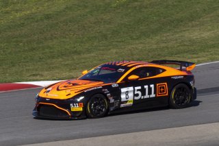 #8 Aston Martin Vantage AMR GT4 of Elias Sabo, Flying Lizard Motorsports, GT America Powered by AWS, GT4, SRO America, NOLA Motorsports Park, New Orleans, LA, April 2023.
 | Brian Cleary/SRO