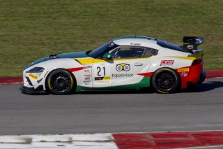 #21 Toyota Gazoo Racing GR Supra GT4 of Nicholas Shanny, Carrus Callas Raceteam, GT America Powered by AWS, GT4, SRO America, NOLA Motorsports Park, New Orleans, LA, April 2023.
 | Brian Cleary/SRO