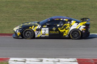 #2 Aston Martin Vantage AMR GT4 of Jason Bell, Flying Lizard Motorsports, GT America Powered by AWS, GT4, SRO America, NOLA Motorsports Park, New Orleans, LA, April 2023.
 | Brian Cleary/SRO