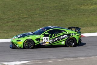 #69 Aston Martin Vantage AMR GT4 of Todd Coleman, Archangel Motorsports, GT America Powered by AWS, GT4, SRO America, NOLA Motorsports Park, New Orleans, LA, April 2023.
 | Brian Cleary/SRO