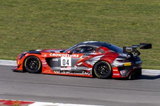 #04 Mercedes-AMG GT3 of George Kurtz, Crowdstrike by Riley, GT America Powered by AWS, SRO3, SRO America, NOLA Motorsports Park, New Orleans, LA, April 2023.
 | Brian Cleary/SRO