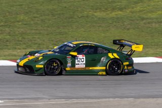 #120 Porsche 911 GT3-R (991.ii) of Adam Adelson, Wright Motorsports, GT America Powered by AWS, SRO3, SRO America, NOLA Motorsports Park, New Orleans, LA, April 2023.
 | Brian Cleary/SRO