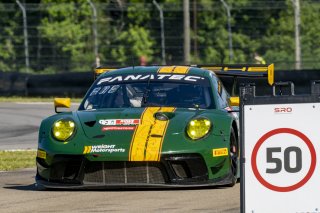 #120 Porsche 911 GT3-R (991.ii) of Adam Adelson, Wright Motorsports, GT America Powered by AWS, SRO3, SRO America, NOLA Motorsports Park, New Orleans, LA, April 2023.
 | Brian Cleary/SRO