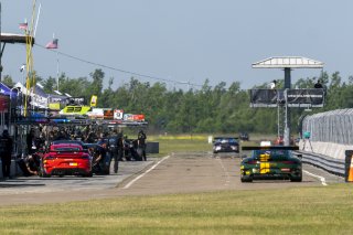#120 Porsche 911 GT3-R (991.ii) of Adam Adelson, Wright Motorsports, GT America Powered by AWS, SRO3, SRO America, NOLA Motorsports Park, New Orleans, LA, April 2023.
 | Brian Cleary/SRO