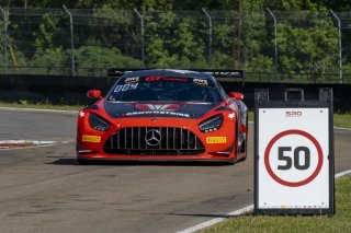 #04 Mercedes-AMG GT3 of George Kurtz, Crowdstrike by Riley, GT America Powered by AWS, SRO3, SRO America, NOLA Motorsports Park, New Orleans, LA, April 2023.
 | Brian Cleary/SRO