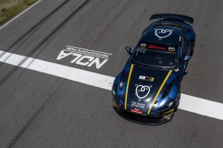 #25 Aston Martin Vantage AMR GT4 of Gray Newell, Heart of Racing Team, GT America Powered by AWS, GT4, SRO America, NOLA Motorsports Park, New Orleans, LA, April 2023.
 | Brian Cleary/SRO