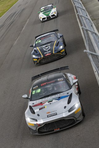 #77 Aston Martin Vantage AMR GT4 of Paul Keebler, TR3 Racing, GT America Powered by AWS, GT4, SRO America, NOLA Motorsports Park, New Orleans, LA, April 2023.
 | Brian Cleary/SRO