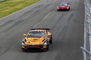 #8 Aston Martin Vantage AMR GT4 of Elias Sabo, Flying Lizard Motorsports, GT America Powered by AWS, GT4, SRO America, NOLA Motorsports Park, New Orleans, LA, April 2023.
 | Brian Cleary/SRO