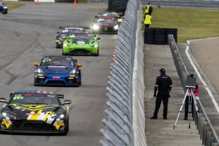 #2 Aston Martin Vantage AMR GT4 of Jason Bell, Flying Lizard Motorsports, GT America Powered by AWS, GT4, SRO America, NOLA Motorsports Park, New Orleans, LA, April 2023.
 | Brian Cleary/SRO