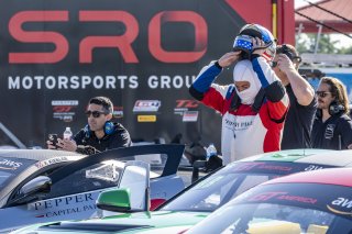 #77 Aston Martin Vantage AMR GT4 of Paul Kiebler, TR3 Racing, GT America Powered by AWS, GT4, SRO America, NOLA Motorsports Park, New Orleans, LA, April 2023.
 | Brian Cleary/SRO