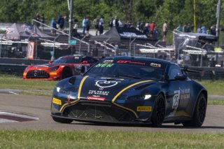 #25 Aston Martin Vantage AMR GT4 of Gray Newell, Heart of Racing Team, GT America Powered by AWS, GT4, SRO America, NOLA Motorsports Park, New Orleans, LA, April 2023.
 | Brian Cleary/SRO