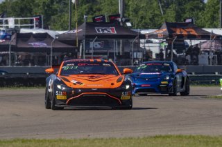 #8 Aston Martin Vantage AMR GT4 of Elias Sabo, Flying Lizard Motorsports, GT America Powered by AWS, GT4, SRO America, NOLA Motorsports Park, New Orleans, LA, April 2023.
 | Brian Cleary/SRO