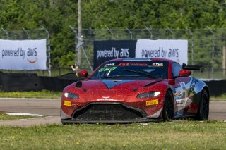 #50 Aston Martin Vantage GT4 of Ross Chouest, Chouest Povoledo Racing, GT America Powered by AWS, GT4, SRO America, NOLA Motorsports Park, New Orleans, LA, April 2023.
 | Brian Cleary/SRO