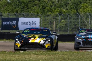 #2 Aston Martin Vantage AMR GT4 of Jason Bell, Flying Lizard Motorsports, GT America Powered by AWS, GT4, SRO America, NOLA Motorsports Park, New Orleans, LA, April 2023.
 | Brian Cleary/SRO