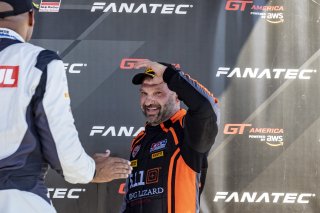 #8 Aston Martin Vantage AMR GT4 of Elias Sabo, Flying Lizard Motorsports, GT America Powered by AWS, GT4, SRO America, NOLA Motorsports Park, New Orleans, LA, April 2023.
 | Brian Cleary/SRO