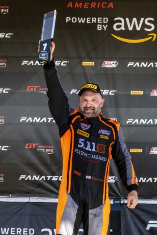 #8 Aston Martin Vantage AMR GT4 of Elias Sabo, Flying Lizard Motorsports, GT America Powered by AWS, GT4, SRO America, NOLA Motorsports Park, New Orleans, LA, April 2023.
 | Brian Cleary/SRO