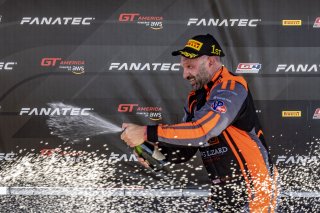 #8 Aston Martin Vantage AMR GT4 of Elias Sabo, Flying Lizard Motorsports, GT America Powered by AWS, GT4, SRO America, NOLA Motorsports Park, New Orleans, LA, April 2023.
 | Brian Cleary/SRO