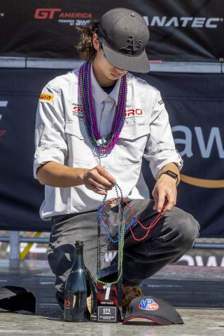 podium set up, SRO America, NOLA Motorsports Park, New Orleans, LA, April 2023.
 | Brian Cleary/SRO