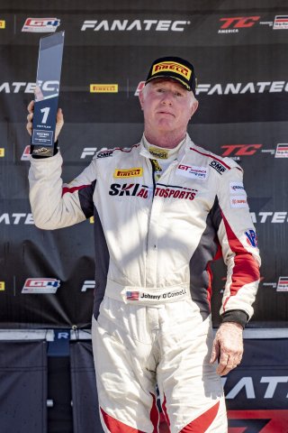 #56 Ferrari 458 Italia of Johnny O'Connell, SKI Autosports, GT America Powered by AWS, SRO3, SRO America, NOLA Motorsports Park, New Orleans, LA, April 2023.
 | Brian Cleary/SRO