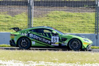 #69 Aston Martin Vantage AMR GT4 of Todd Coleman, Archangel Motorsports, GT America Powered by AWS, GT4, SRO America, Sonoma Raceway, Sonoma, CA, April 2023.
 | Brian Cleary/SRO