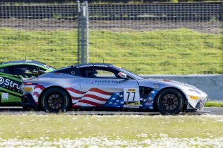 #77 Aston Martin Vantage AMR GT4 of Paul Keebler, TR3 Racing, GT America Powered by AWS, GT4, SRO America, Sonoma Raceway, Sonoma, CA, April 2023.
 | Brian Cleary/SRO