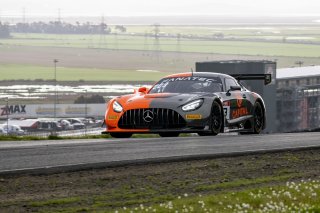 #9 Merceds-AMG GT3 of Ziad Grandeur, TR3 Racing, GT America Powered by AWS, SRO3, SRO America, Sonoma Raceway, Sonoma, CA, April 2023.
 | Brian Cleary/SRO