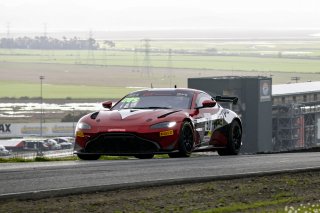 #50 Aston Martin Vantage GT4 of Ross Chouest, Chouest Povoledo Racing, GT America Powered by AWS, GT4, SRO America, Sonoma Raceway, Sonoma, CA, April 2023.
 | Brian Cleary/SRO