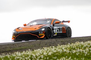 #8 Aston Martin Vantage AMR GT4 of Elias Sabo, Flying Lizard Motorsports, GT America Powered by AWS, GT4, SRO America, Sonoma Raceway, Sonoma, CA, April 2023.
 | Brian Cleary/SRO