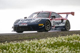 #032 Porsche 911 GT3-R (991.ii) of Kyle Washington, GMG Racing, GT America Powered by AWS, SRO3, SRO America, Sonoma Raceway, Sonoma, CA, April 2023.
 | Brian Cleary/SRO