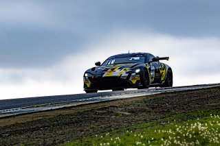 #2 Aston Martin Vantage AMR GT4 of Jason Bell, Flying Lizard Motorsports, GT America Powered by AWS, GT4, SRO America, Sonoma Raceway, Sonoma, CA, April 2023.
 | Brian Cleary/SRO