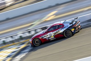 #50 Aston Martin Vantage GT4 of Ross Chouest, Chouest Povoledo Racing, GT America Powered by AWS, GT4, SRO America, Sonoma Raceway, Sonoma, CA, April 2023.
 | Brian Cleary/SRO