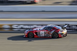 #04 Mercedes-AMG GT3 of George Kurtz, Crowdstrike by Riley, GT America Powered by AWS, SRO3, SRO America, Sonoma Raceway, Sonoma, CA, April 2023.
 | Brian Cleary/SRO