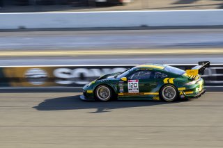 #120 Porsche 911 GT3-R (991.ii) of Adam Adelson, Wright Motorsports, GT America Powered by AWS, SRO3, SRO America, Sonoma Raceway, Sonoma, CA, April 2023.
 | Brian Cleary/SRO