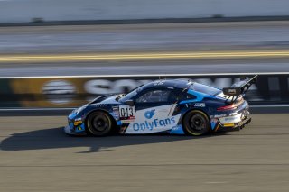 #043 Porsche 911 GT3-R(991.ii) of Alex Vogel, OnlyFans Racing with P1 Group by MRS, GT America Powered by AWS, SRO3, SRO America, Sonoma Raceway, Sonoma, CA, April 2023.
 | Brian Cleary/SRO