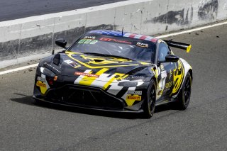#2 Aston Martin Vantage AMR GT4 of Jason Bell, Flying Lizard Motorsports, GT America Powered by AWS, GT4, SRO America, Sonoma Raceway, Sonoma, CA, April 2023.
 | Brian Cleary/SRO