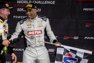 #099 Porsche 718 Cayman GT4 RS Clubsport of Robb Holland, Rotek Racing, GT America Powered by AWS, GT4, SRO America, Sonoma Raceway, Sonoma, CA, April 2023. | Brian Cleary/SRO