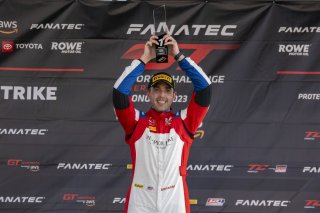 #77 Aston Martin Vantage AMR GT4 of Paul Keebler, TR3 Racing, GT America Powered by AWS, GT4, SRO America, Sonoma Raceway, Sonoma, CA, April 2023.
 | Brian Cleary/SRO