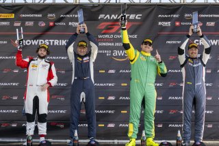 #120 Porsche 911 GT3-R (991.ii) of Adam Adelson, Wright Motorsports, GT America Powered by AWS, SRO3, SRO America, Sonoma Raceway, Sonoma, CA, April 2023.
 | Brian Cleary/SRO