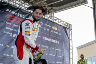 #427 Mercedes-AMG GT3 of Anthony Bartone, RealTime Racing, GT America Powered by AWS, SRO3, SRO America, Sonoma Raceway, Sonoma, CA, April 2023.
 | Brian Cleary/SRO