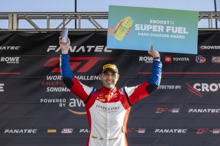 #77 Aston Martin Vantage AMR GT4 of Paul Keebler, TR3 Racing, GT America Powered by AWS, GT4, SRO America, Sonoma Raceway, Sonoma, CA, April 2023.
 | Brian Cleary/SRO