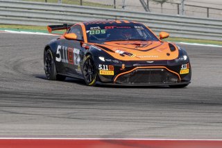 #8 Aston Martin Vantage AMR GT4 of Elias Sabo, Flying Lizard Motorsports, GT America Powered by AWS, GT4, SRO America, Circuit of the Americas, Austin TX, May 2023.
 | Brian Cleary/SRO