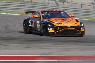 #8 Aston Martin Vantage AMR GT4 of Elias Sabo, Flying Lizard Motorsports, GT America Powered by AWS, GT4, SRO America, Circuit of the Americas, Austin TX, May 2023.
 | Brian Cleary/SRO