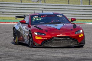 #50 Aston Martin Vantage GT4 of Ross Chouest, Chouest Povoledo Racing, GT America Powered by AWS, GT4, SRO America, Circuit of the Americas, Austin TX, May 2023.
 | Brian Cleary/SRO