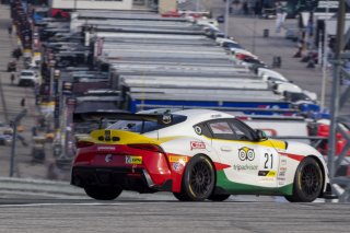 #21 Toyota Gazoo Racing GR Supra GT4 of Nicholas Shanny, Carrus Callas Raceteam, GT America Powered by AWS, GT4, SRO America, Circuit of the Americas, Austin TX, May 2023.
 | Brian Cleary/SRO