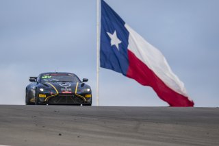 #25 Aston Martin Vantage AMR GT4 of Gray Newell, Heart of Racing Team, GT America Powered by AWS, GT4, SRO America, Circuit of the Americas, Austin TX, May 2023.
 | Brian Cleary/SRO