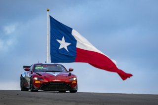 #50 Aston Martin Vantage GT4 of Ross Chouest, Chouest Povoledo Racing, GT America Powered by AWS, GT4, SRO America, Circuit of the Americas, Austin TX, May 2023.
 | Brian Cleary/SRO